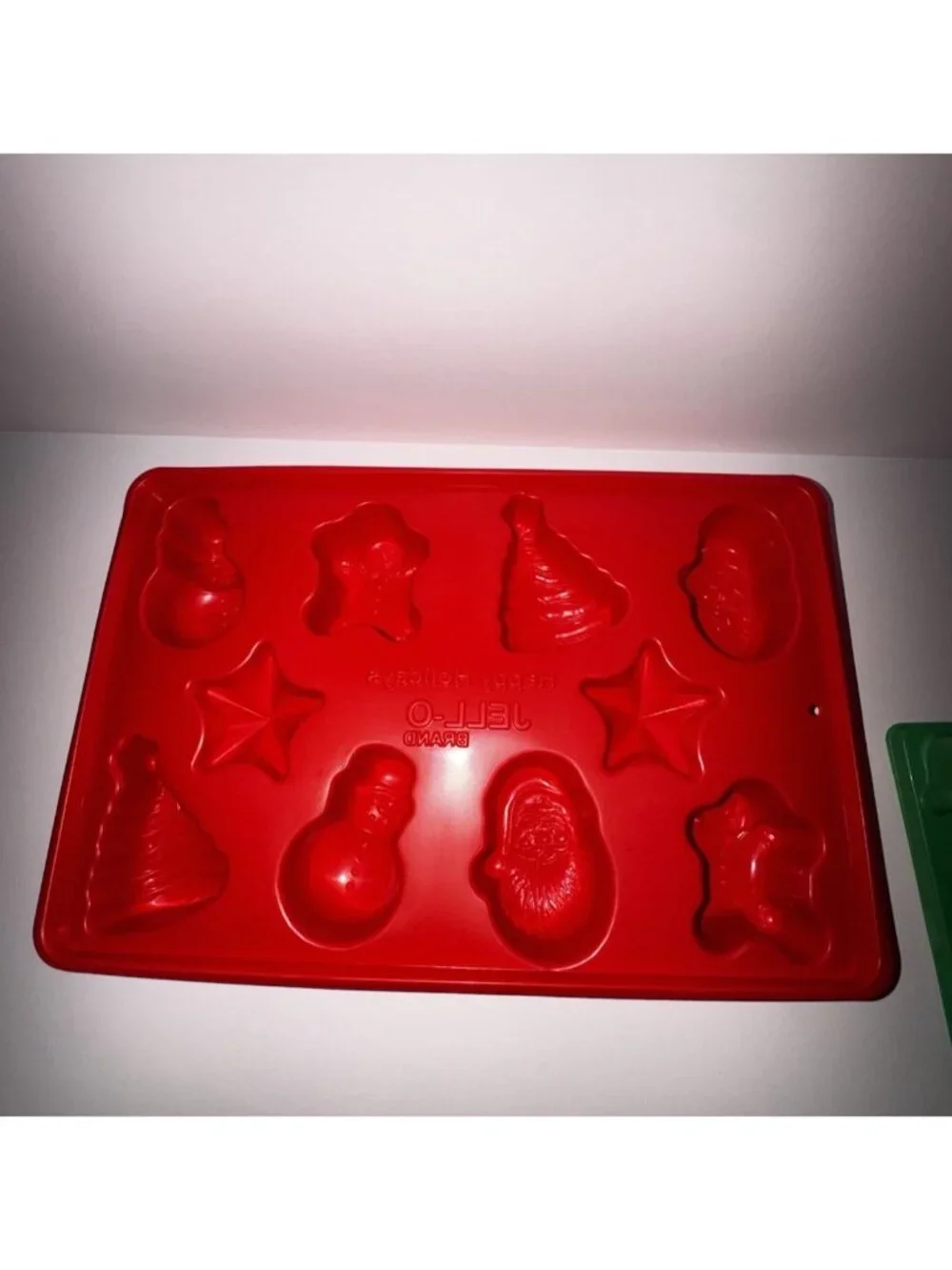 Vintage Jello Jigglers Christmas Lot Of 4 Molds Snowman, Ornaments, Tree, Santa